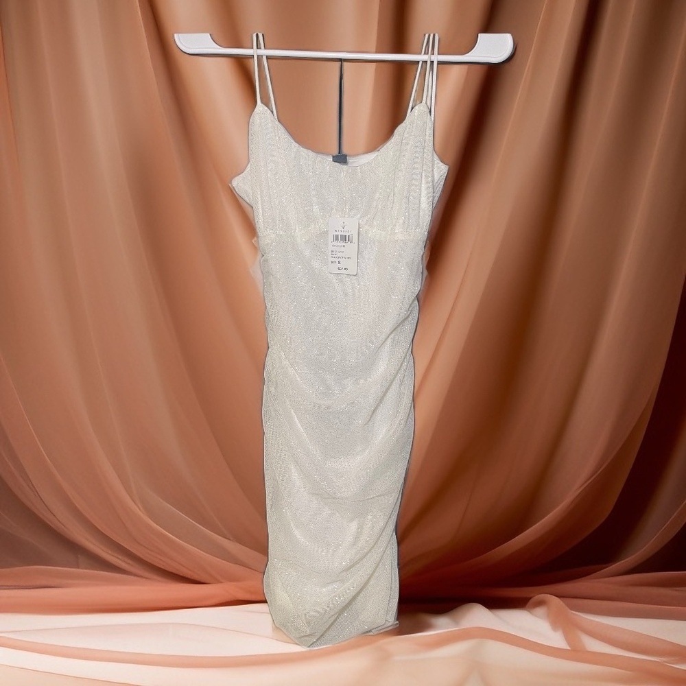White dress with glitter
